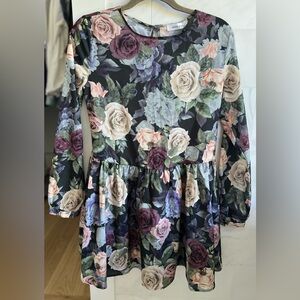 ANINE BING
 Long Sleeve Floral Dress